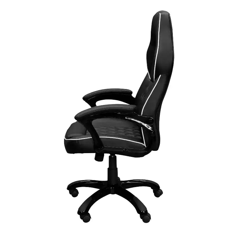 Fauteuil de bureau gaming à dossier haut avec assise et dossier rembourrés, fauteuil de direction