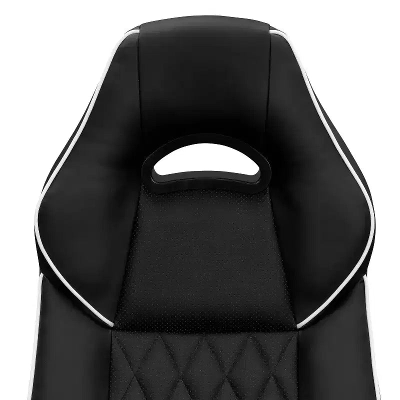 Fauteuil de bureau gaming à dossier haut avec assise et dossier rembourrés, fauteuil de direction
