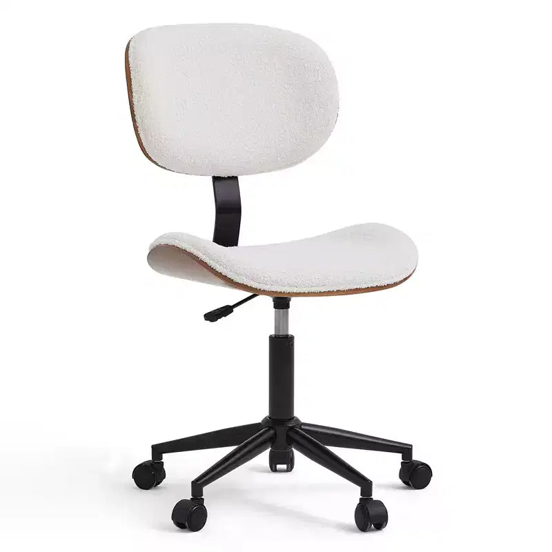 Chaise de bureau ergonomique sans accoudoirs, chaise de table confortable