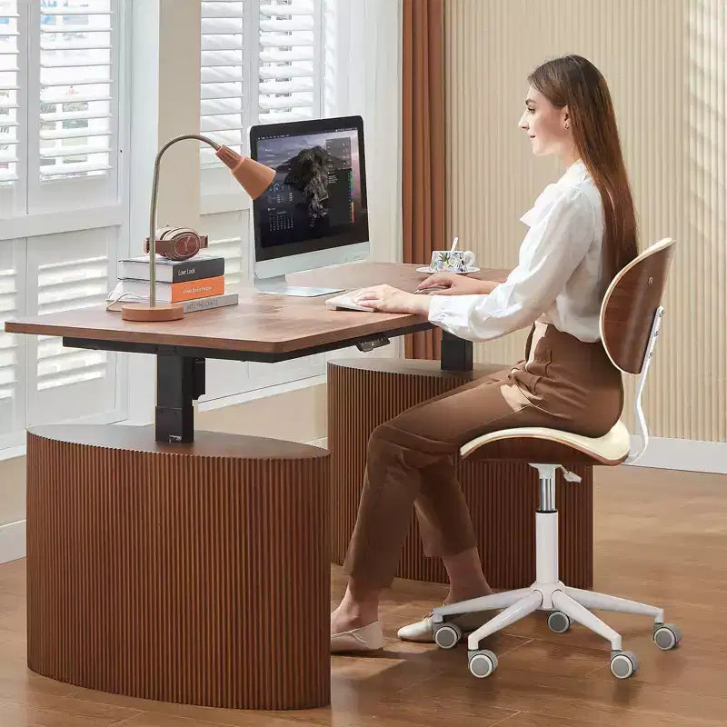 Chaise de bureau ergonomique sans accoudoirs, chaise de table confortable