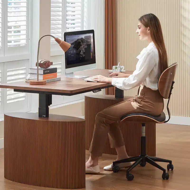 Chaise de bureau ergonomique sans accoudoirs, chaise de table confortable