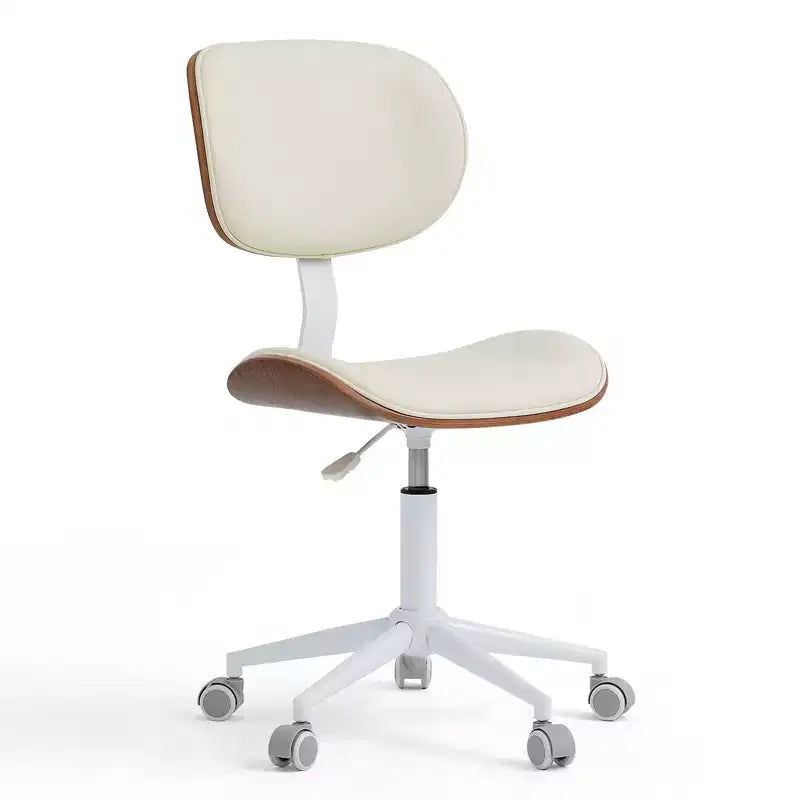Chaise de bureau ergonomique sans accoudoirs, chaise de table confortable