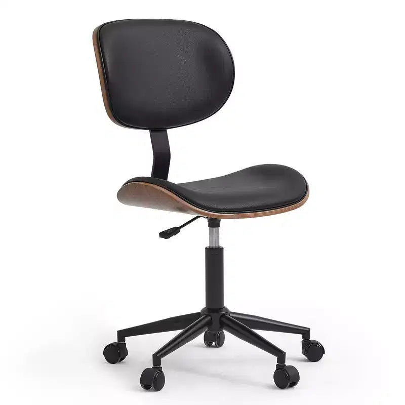Chaise de bureau ergonomique sans accoudoirs, chaise de table confortable