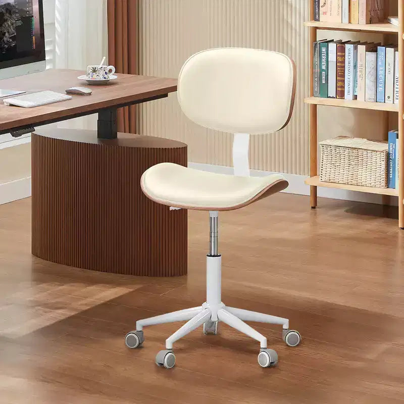 Chaise de bureau ergonomique sans accoudoirs, chaise de table confortable