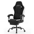 Chaise de bureau pivotante croisée en microfibre à roulettes