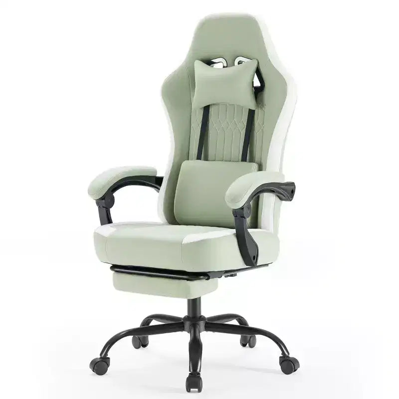 Chaise de bureau pivotante croisée en microfibre à roulettes