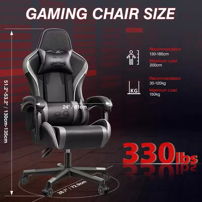 Fauteuil de bureau exécutif en cuir, fauteuil de bureau ergonomique avec support lombaire dossier haut