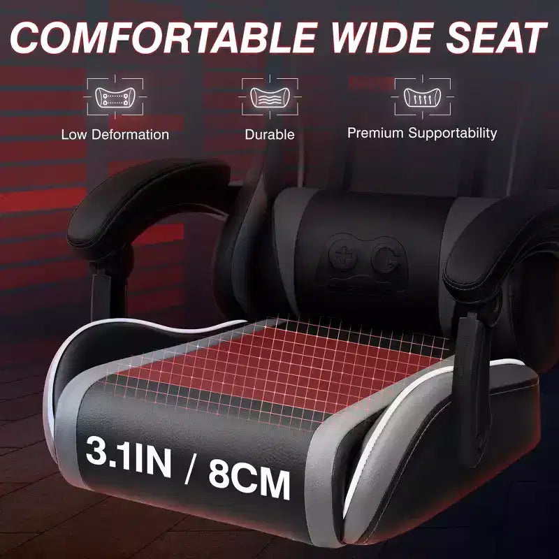 Fauteuil de bureau exécutif en cuir, fauteuil de bureau ergonomique avec support lombaire dossier haut