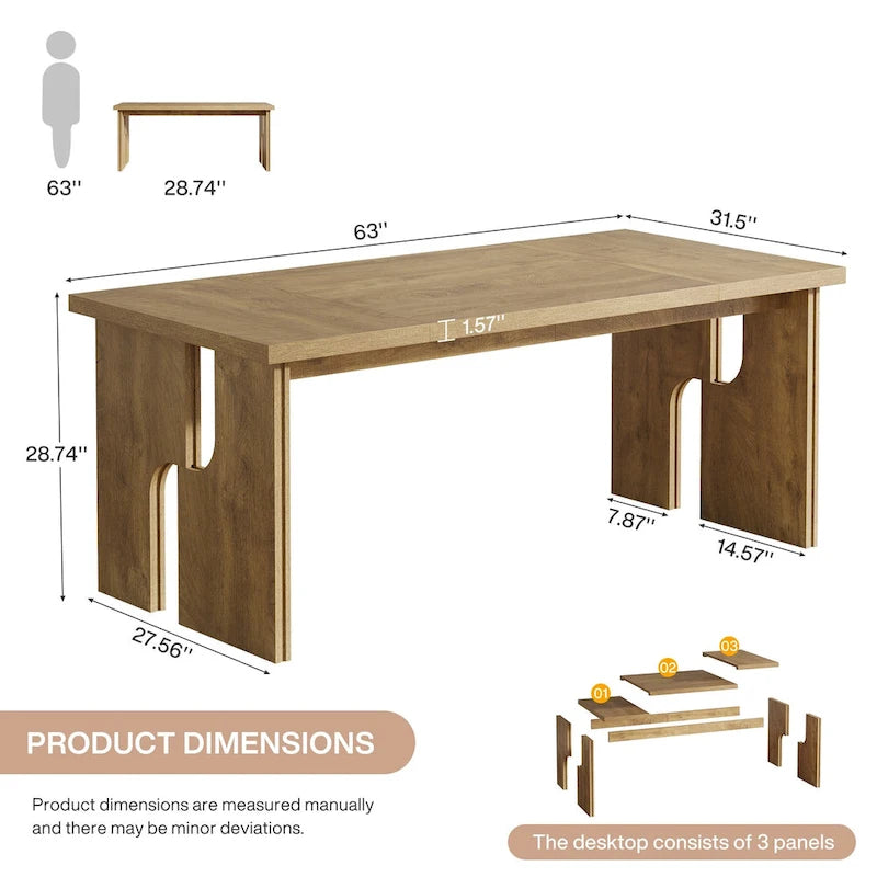 Bureau de direction, Bureau d'ordinateur de style rustique