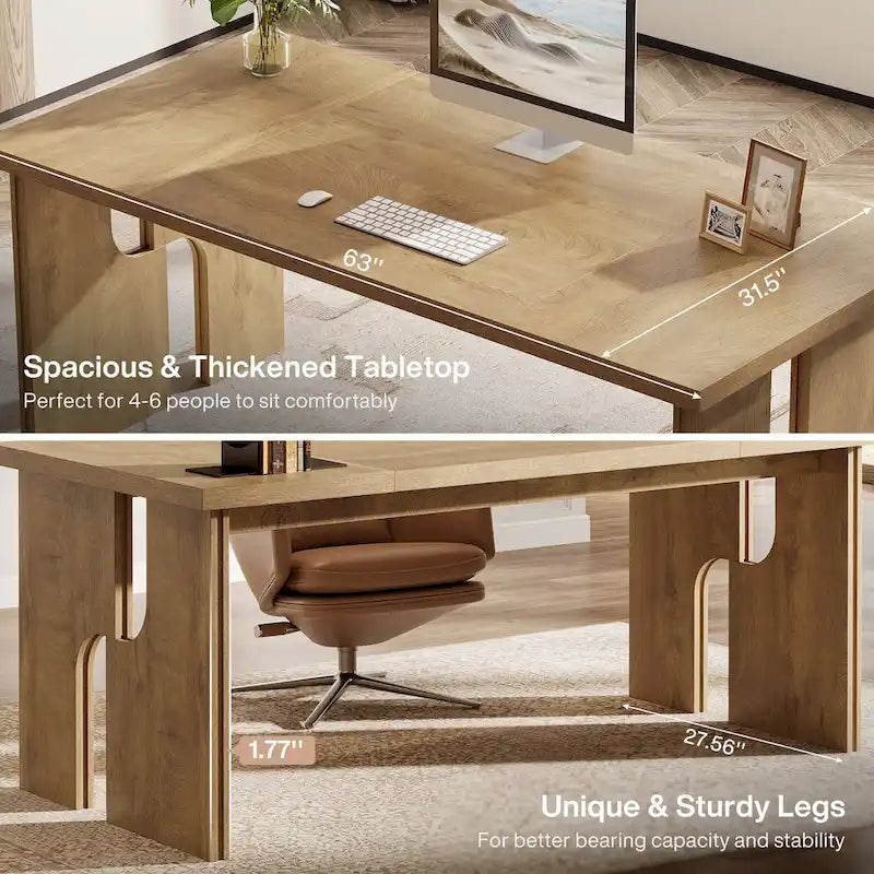 Bureau de direction, Bureau d'ordinateur de style rustique