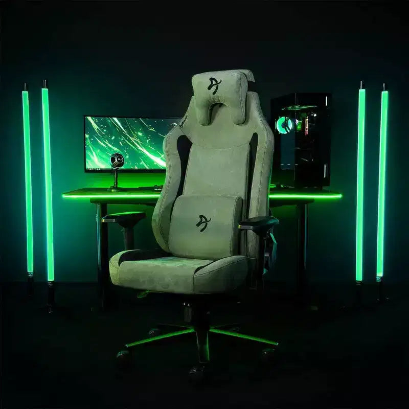 Chaise de bureau et de jeu super douce avec soutien lombaire en mousse à mémoire de forme