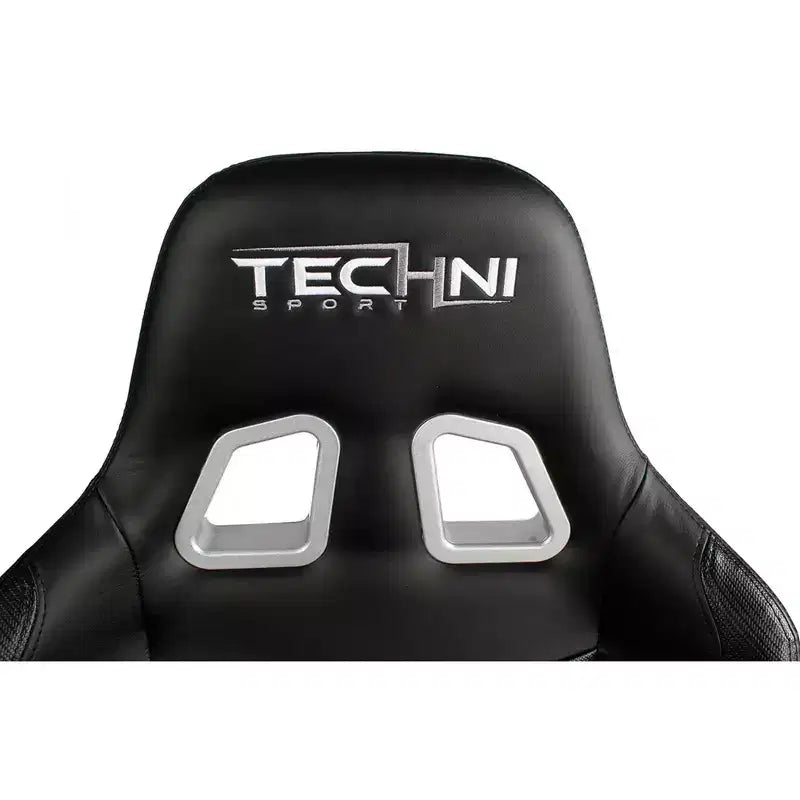 Chaise de jeu vidéo ergonomique de style baquet avec dossier haut, pivotante et réglable