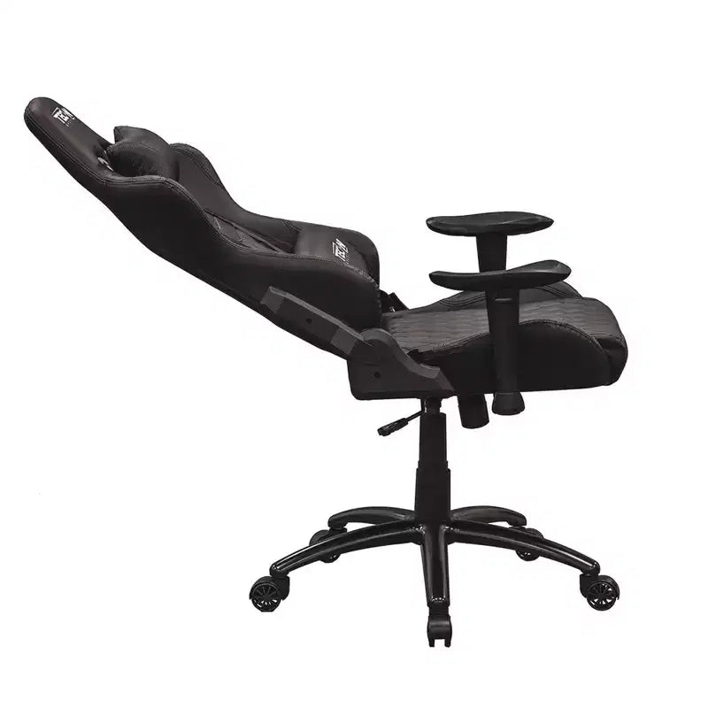Chaise de jeu vidéo ergonomique de style baquet avec dossier haut, pivotante et réglable
