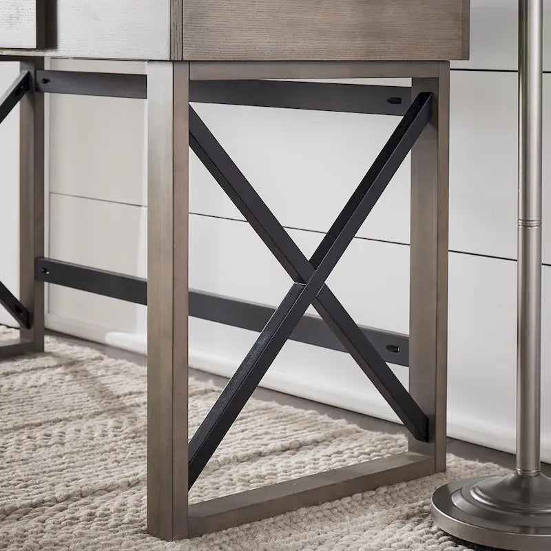 Bureau à plateau relevable avec station de charge