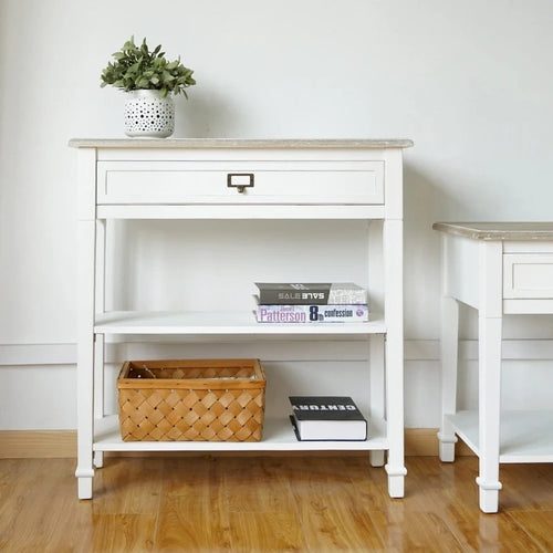 Accent Side End Table w/ drawers