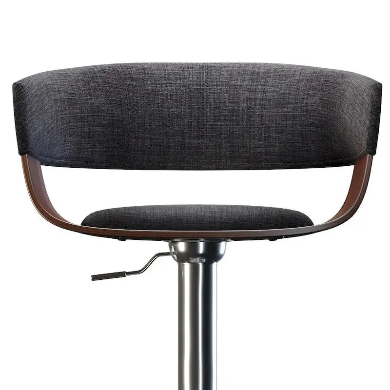 Tabouret de bar pivotant réglable de style Mid-Century Modern