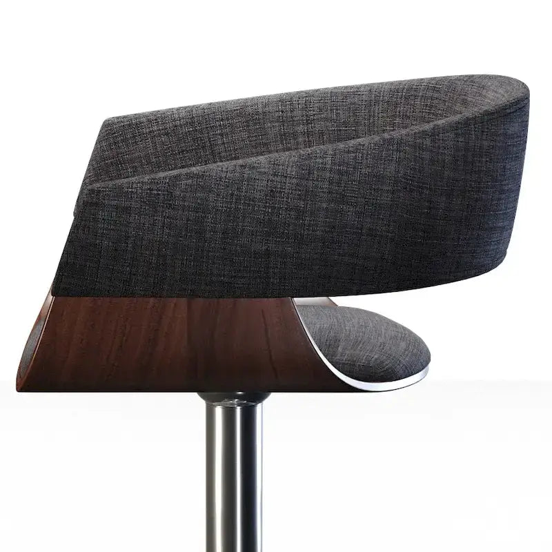 Tabouret de bar pivotant réglable de style Mid-Century Modern