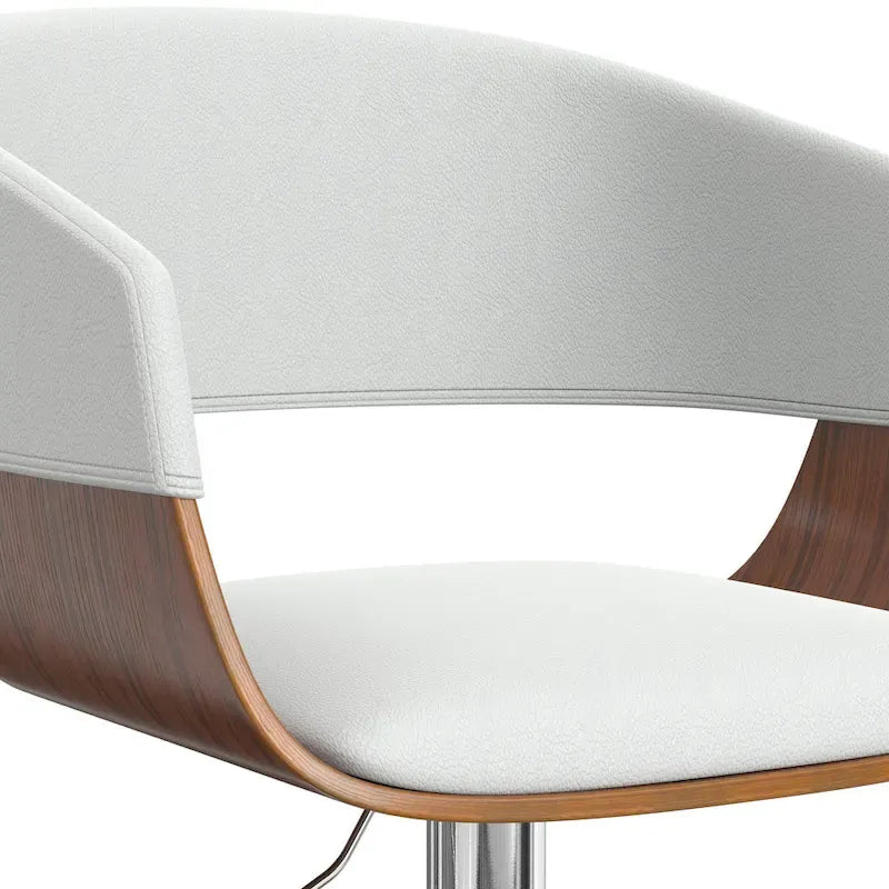 Tabouret de bar pivotant réglable de style Mid-Century Modern