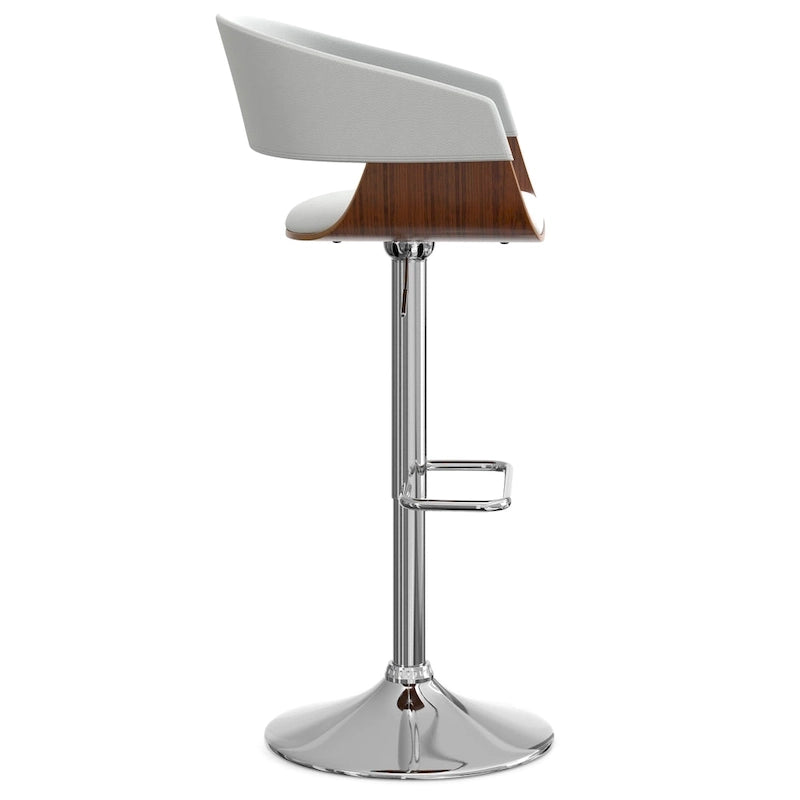 Tabouret de bar pivotant réglable de style Mid-Century Modern