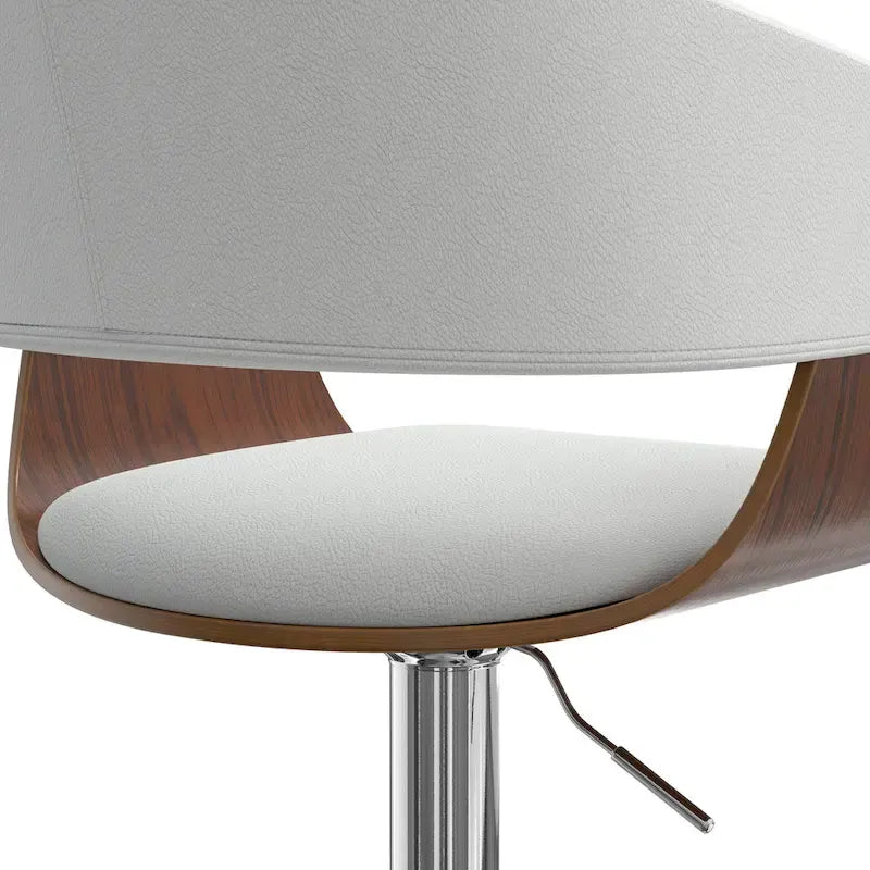 Tabouret de bar pivotant réglable de style Mid-Century Modern