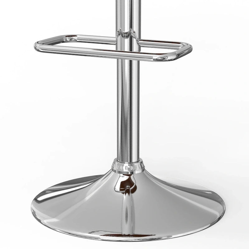 Tabouret de bar pivotant réglable de style Mid-Century Modern
