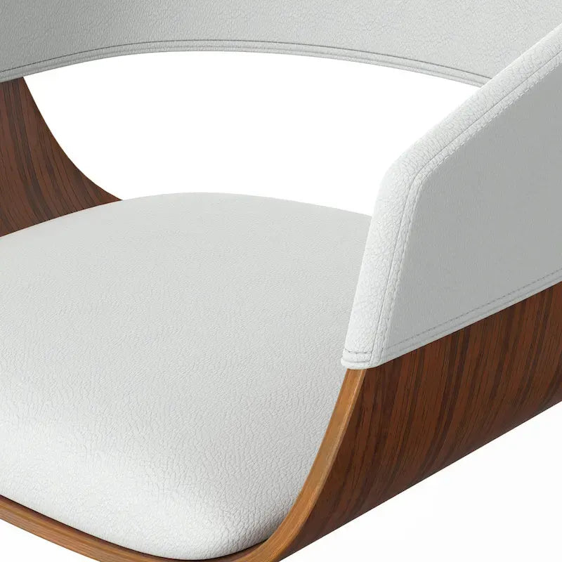 Tabouret de bar pivotant réglable de style Mid-Century Modern
