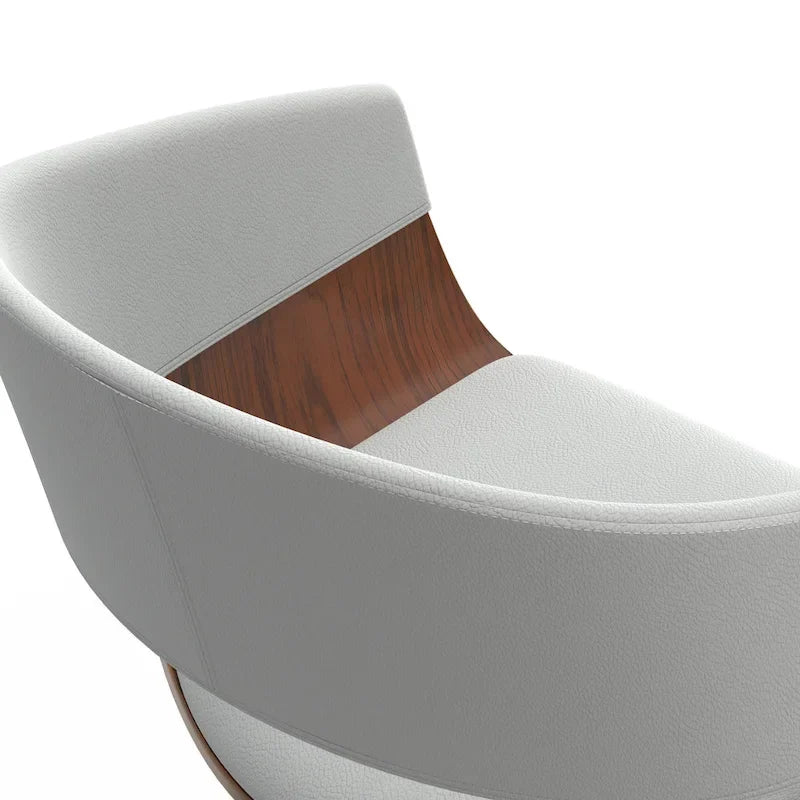 Tabouret de bar pivotant réglable de style Mid-Century Modern