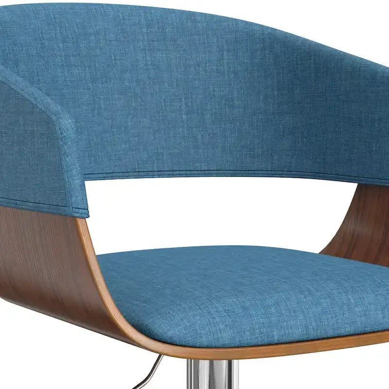 Tabouret de bar pivotant réglable de style Mid-Century Modern