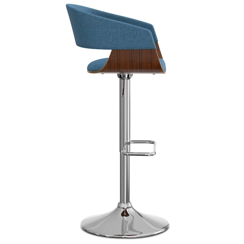 Tabouret de bar pivotant réglable de style Mid-Century Modern