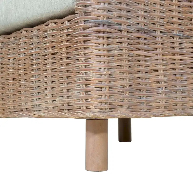Fauteuil en rotin tressé