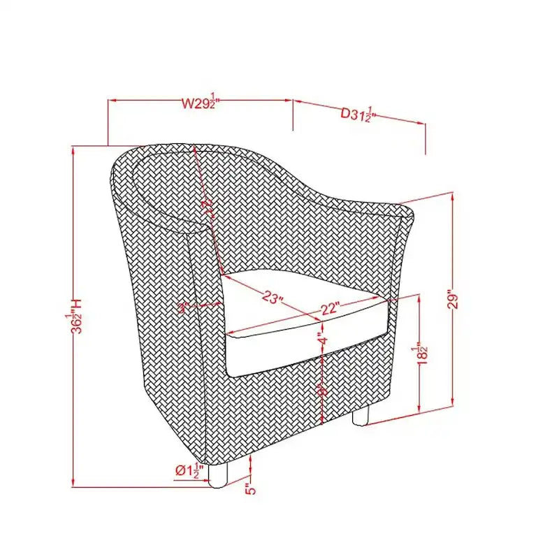 Fauteuil en rotin tressé