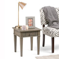 Table d'appoint transitoire carrée large en bois massif
