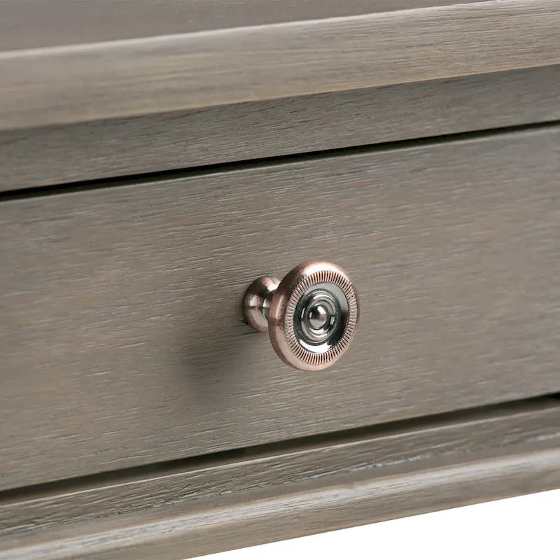 Table d'appoint transitoire carrée large en bois massif