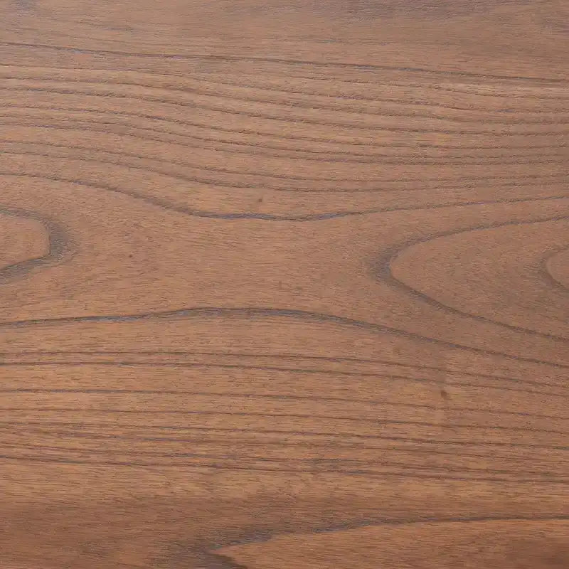 Lit plateforme en bois fini noyer brun de style Mid-Century Modern