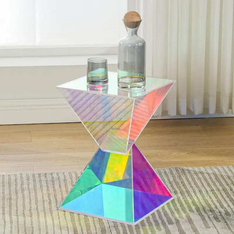 Table d'appoint moderne en acrylique, Tables d'appoint extérieures
