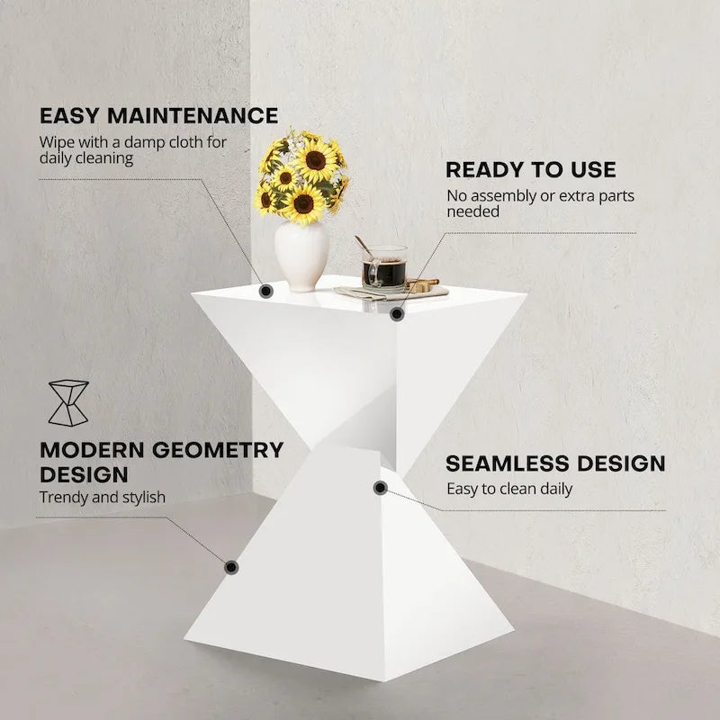 Table d'appoint moderne en acrylique, Tables d'appoint extérieures