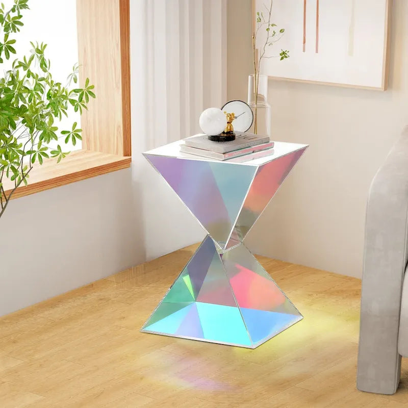 Table d'appoint moderne en acrylique, Tables d'appoint extérieures