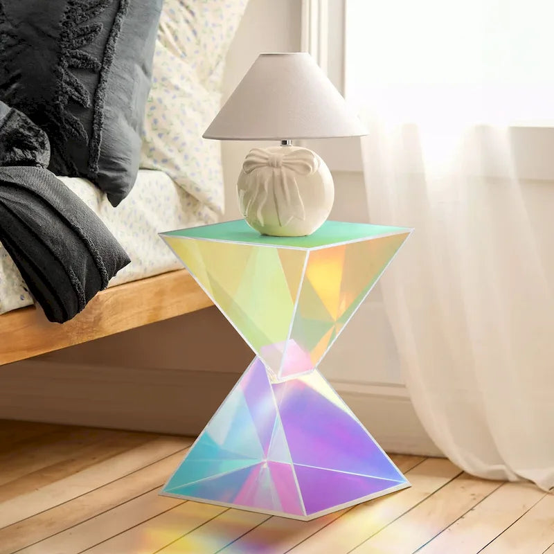 Table d'appoint moderne en acrylique, Tables d'appoint extérieures