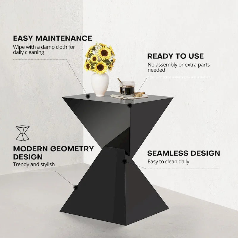Table d'appoint moderne en acrylique, Tables d'appoint extérieures