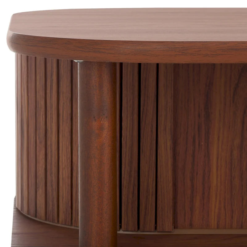 Table basse à portes coulissantes