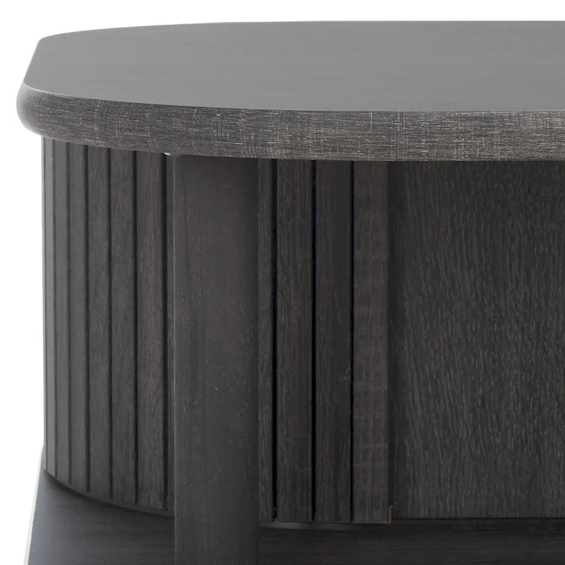 Table basse à portes coulissantes